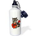 Raccoon Playing Guitar Cartoon Water Bottle, 21-ounce T39830