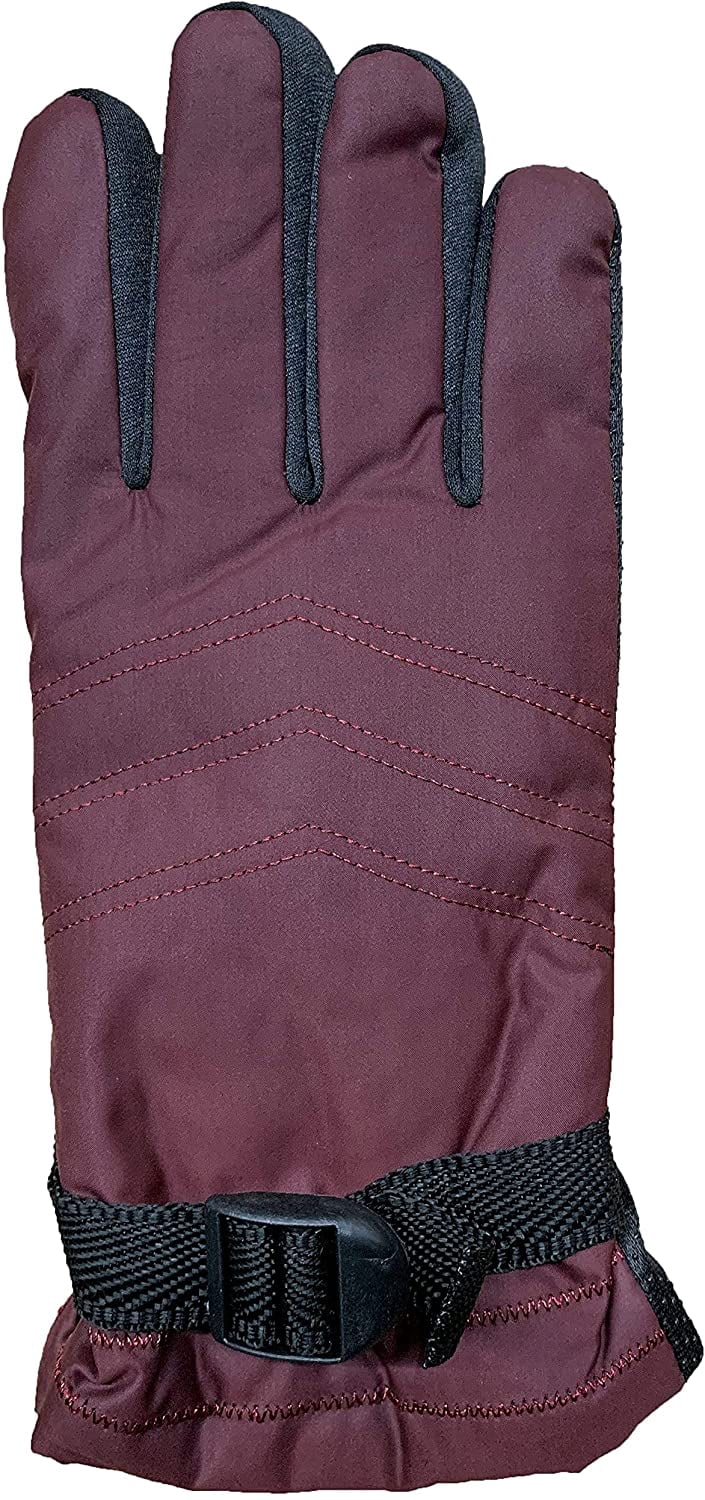 Womens 12 Pack Winter Ski Gloves Water Resistant Fleece Lined F778751