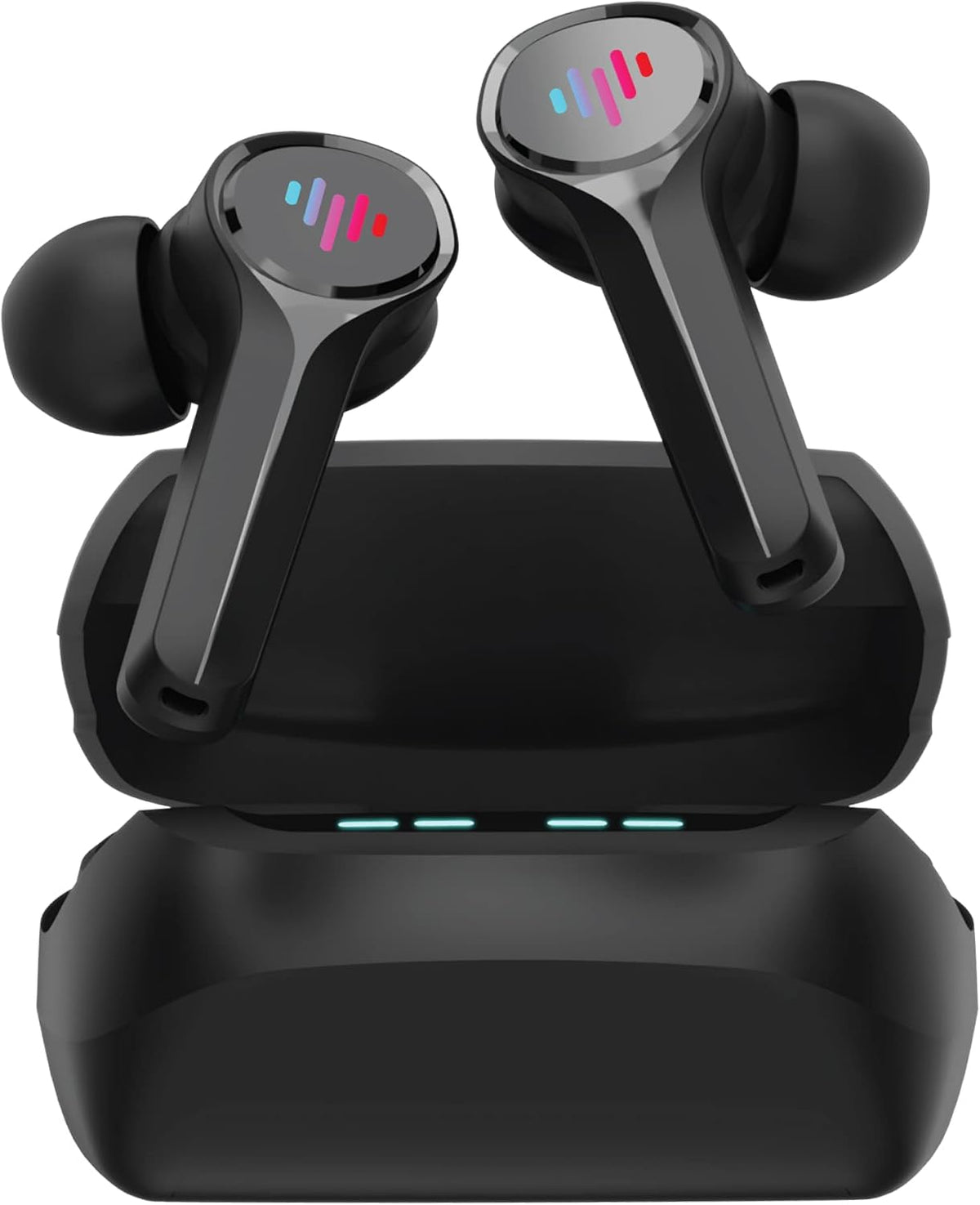 Purple Gaming Wireless Earbuds with Charging Case F800