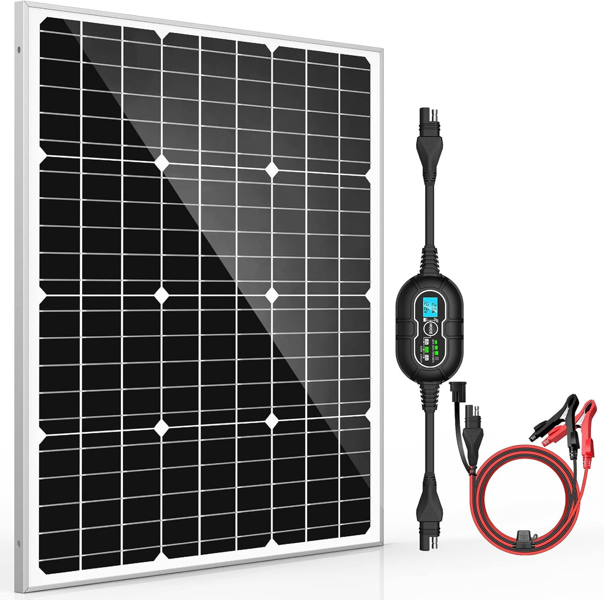 12V 20W Solar Panel Kit with 10A MPPT Charge Controller A759