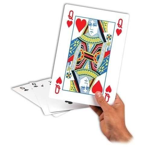 Large Giant A4 Playing Cards Party Games V24400