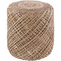 Braided Jute Cylinder Pouf W489617