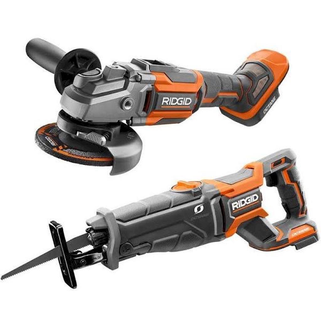 18V Cordless 2-Tool Combo Kit with Brushless Reciprocating Saw and Angle Grinder T5651