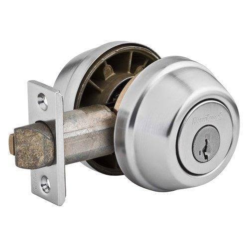 Satin Chrome Double Cylinder Deadbolts with Latch and Strike S1764