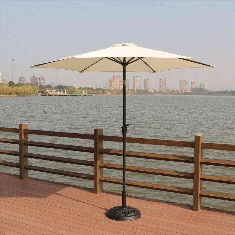 Grey 9 Feet Pole Umbrella with Carry Bag and Base A446
