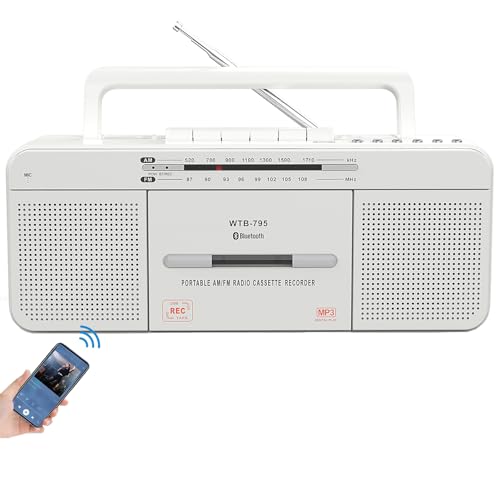 Cassette Player Recorder with Bluetooth, USB, AM/FM Radio Stereo, Portable S23020