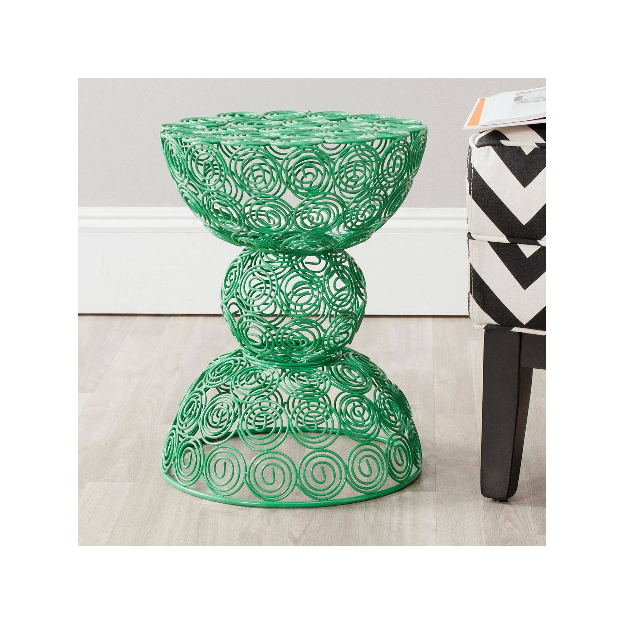 Green Iron Wire Stool I20431