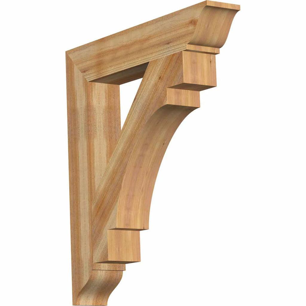 6x22W x 36x22D x 40x22H Rough Sawn Bracket, Western Red Cedar A144065
