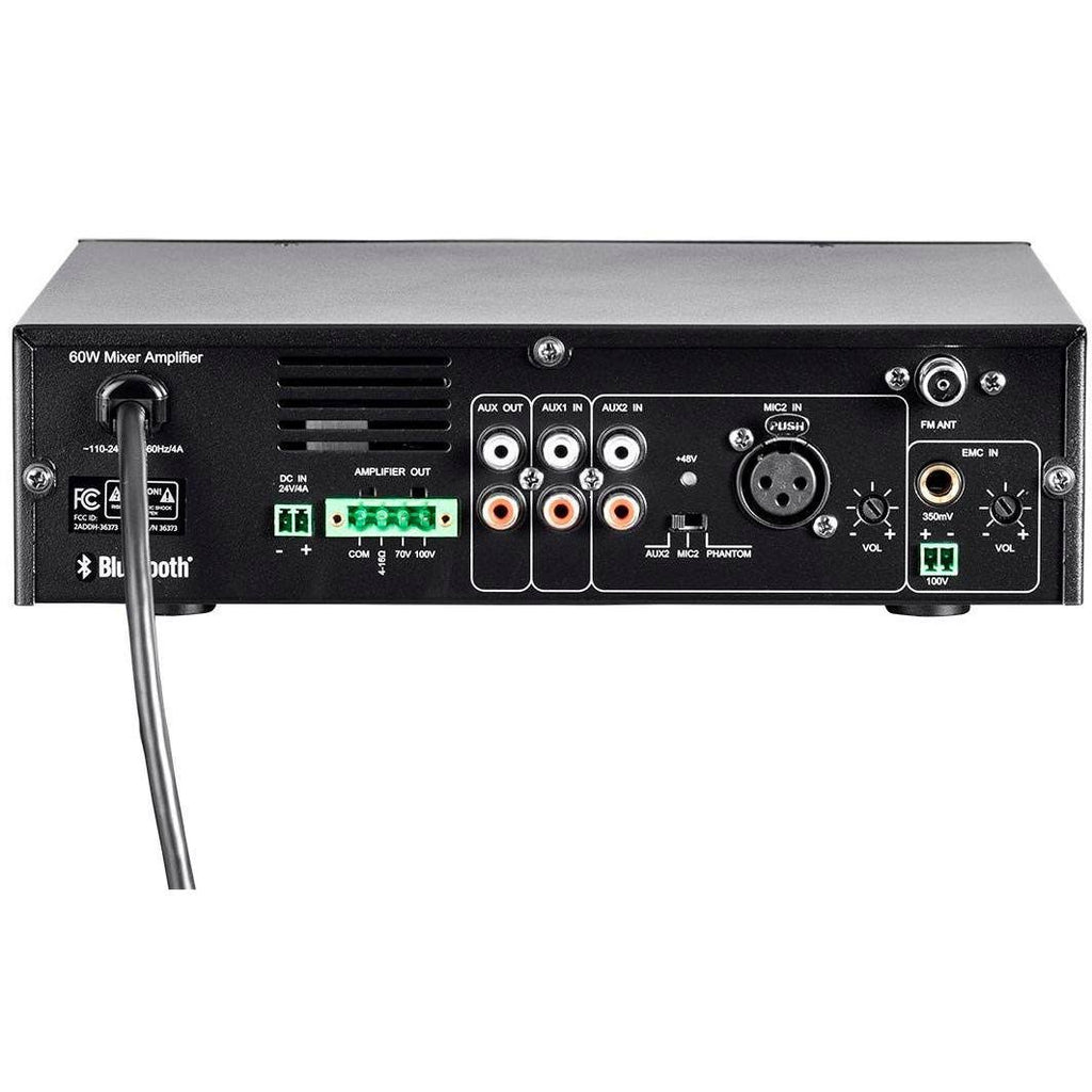 60W 3CH 100/70v Mixer Amp with Bluetooth Connection E5453