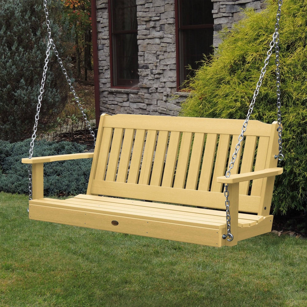 Weathered Acorn Porch Swing L75078