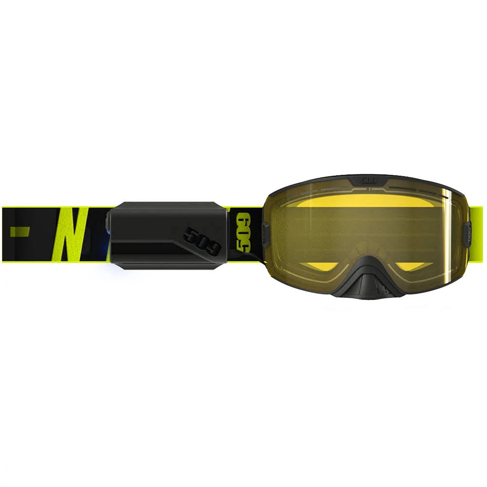 Hi-Vis Black Yellow Tint Heated Goggle S203352
