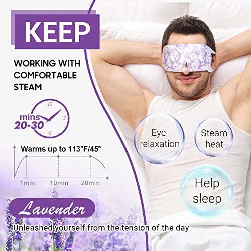 16 Packs Lavender Heated Steam Eye Mask M56612