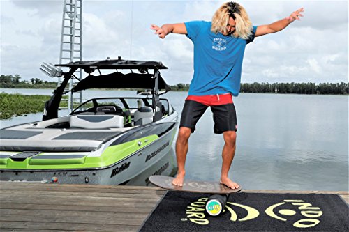 Rocker Balance Board Package with Non-Slip Deck and Roller K40600