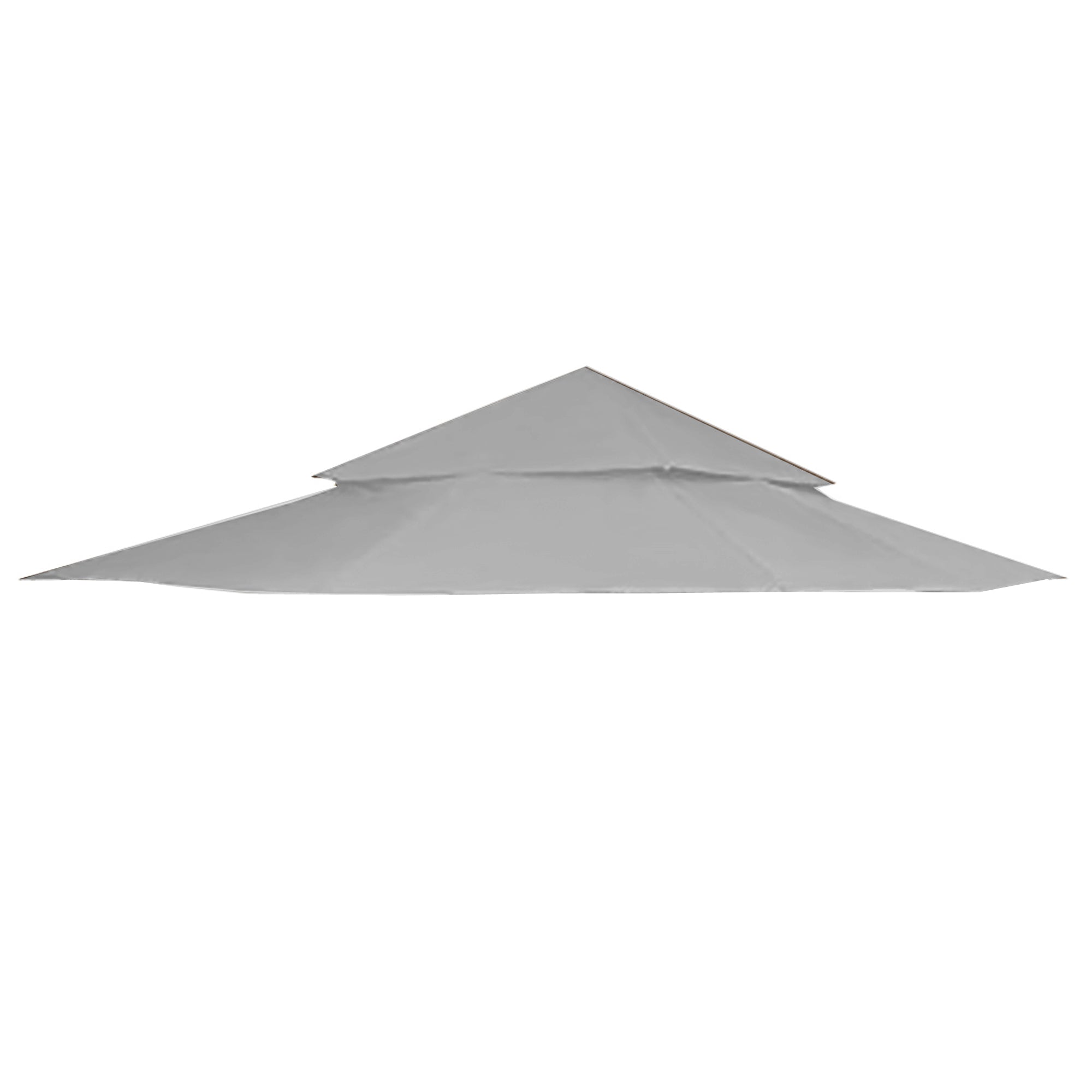 Slate Gray Replacement Canopy Top Cover for 12' x 12' Gazebo R1456