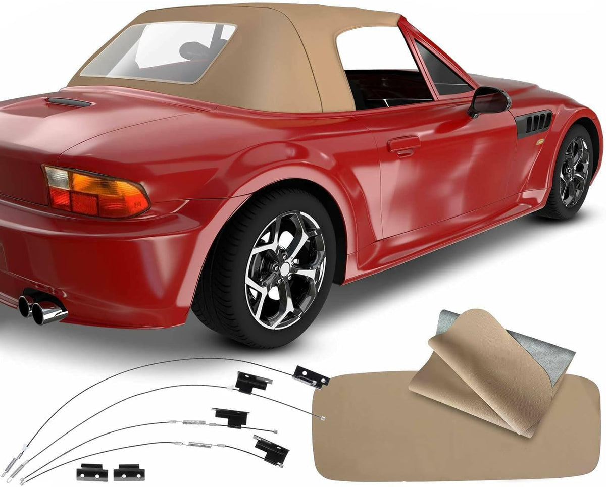 Tan Convertible Soft Top with Plastic Window K74848