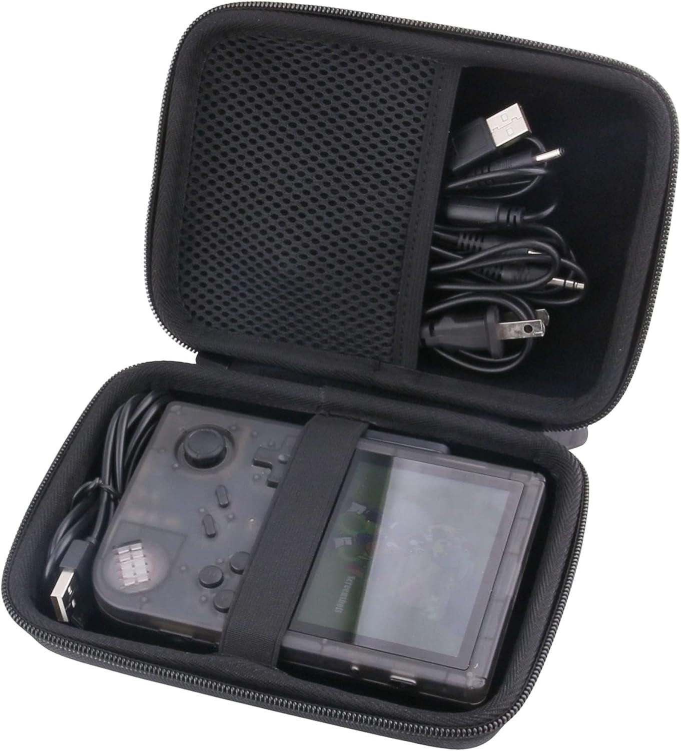 Black Hard EVA Carrying Case for RG351V Handheld Game Player C239