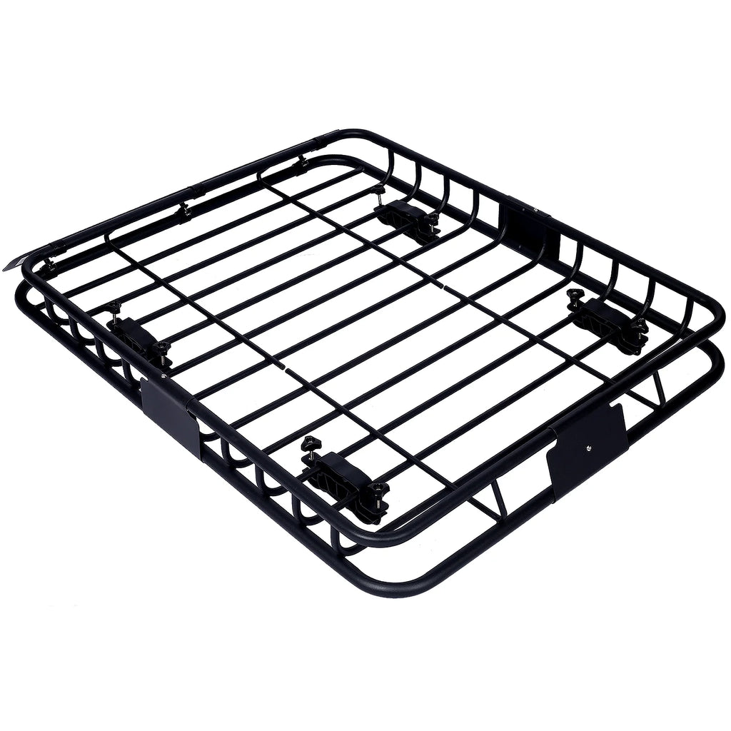 Black Steel Roof Rack Cargo Carrier Basket 42" W31531