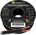 18 AWG Speaker Wire Cable 100 Feet White Pack of 2 J58276