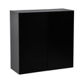 Wall Cabinet Double Door Black Matte U638
