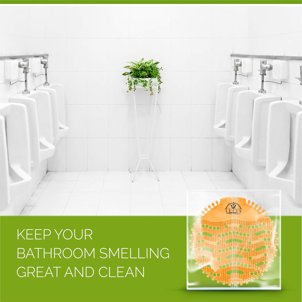 (30 Pack) Orange Urinal Screens Deodorizer G528