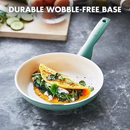 Turquoise 10 inch Ceramic Nonstick Frying Pan O897562