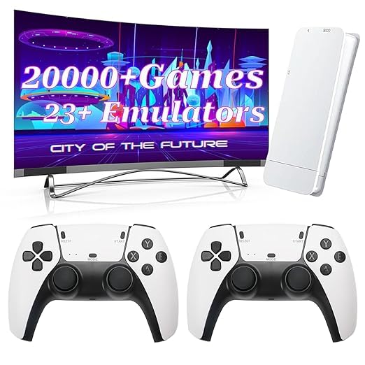 Retro Game Console with 20000 Games, 4K HDMI Output, Dual Controllers 64G B675