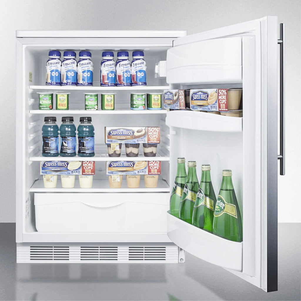 White Built-In Undercounter All-Refrigerator D6663