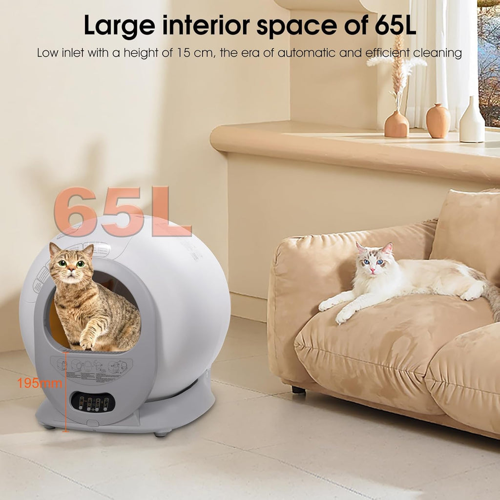Self-Cleaning Automatic Cat Litter Box with App Control O273402