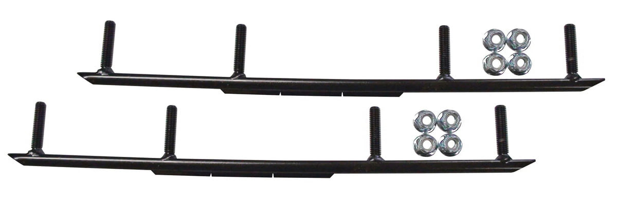 White XPT Snowmobile Skis Complete Kit Z2897