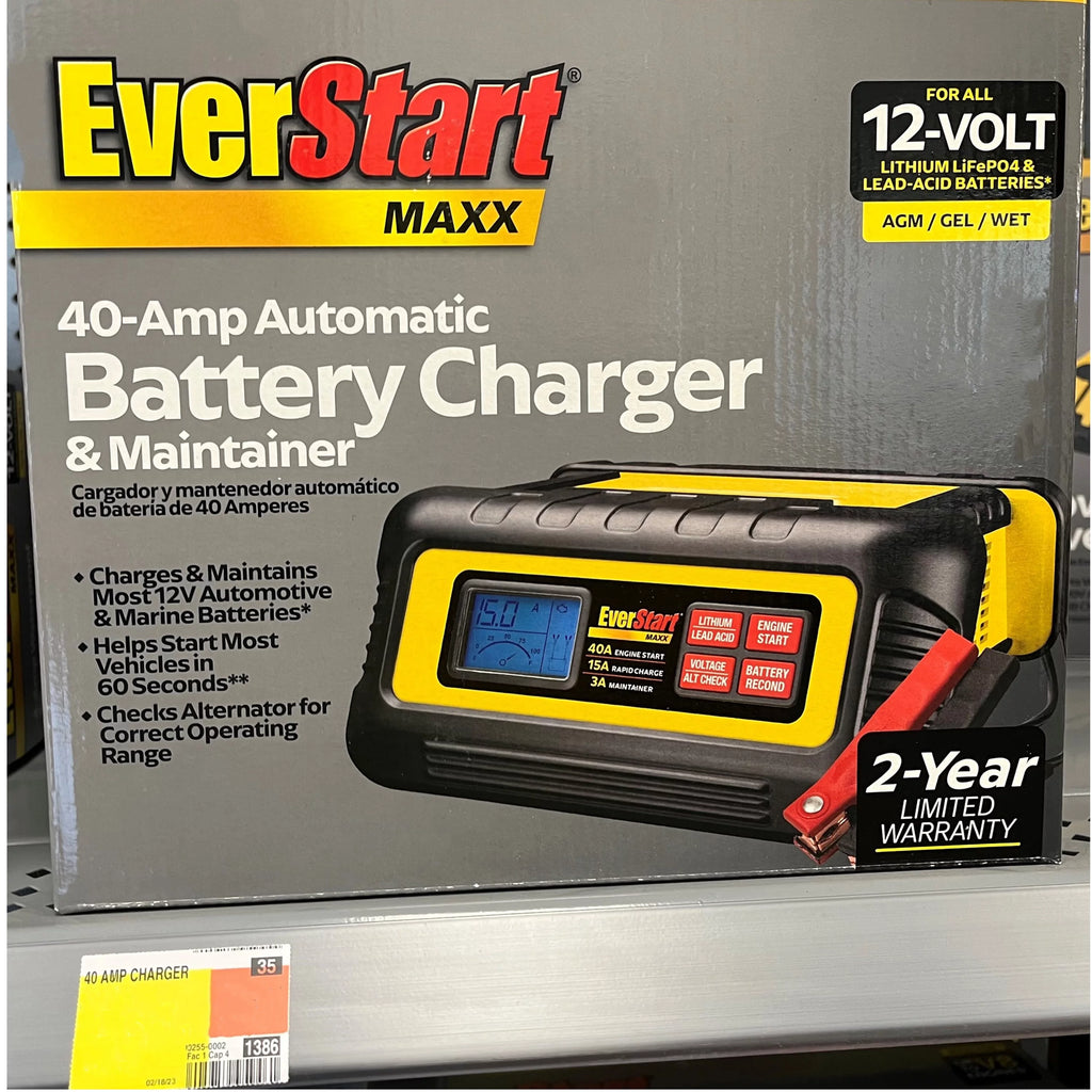 15 Amp Battery Charger and Maintainer with 40 Amp Engine Start C1923