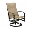Swivel Patio Dining Chair Fabric: Sailing Salt K33794