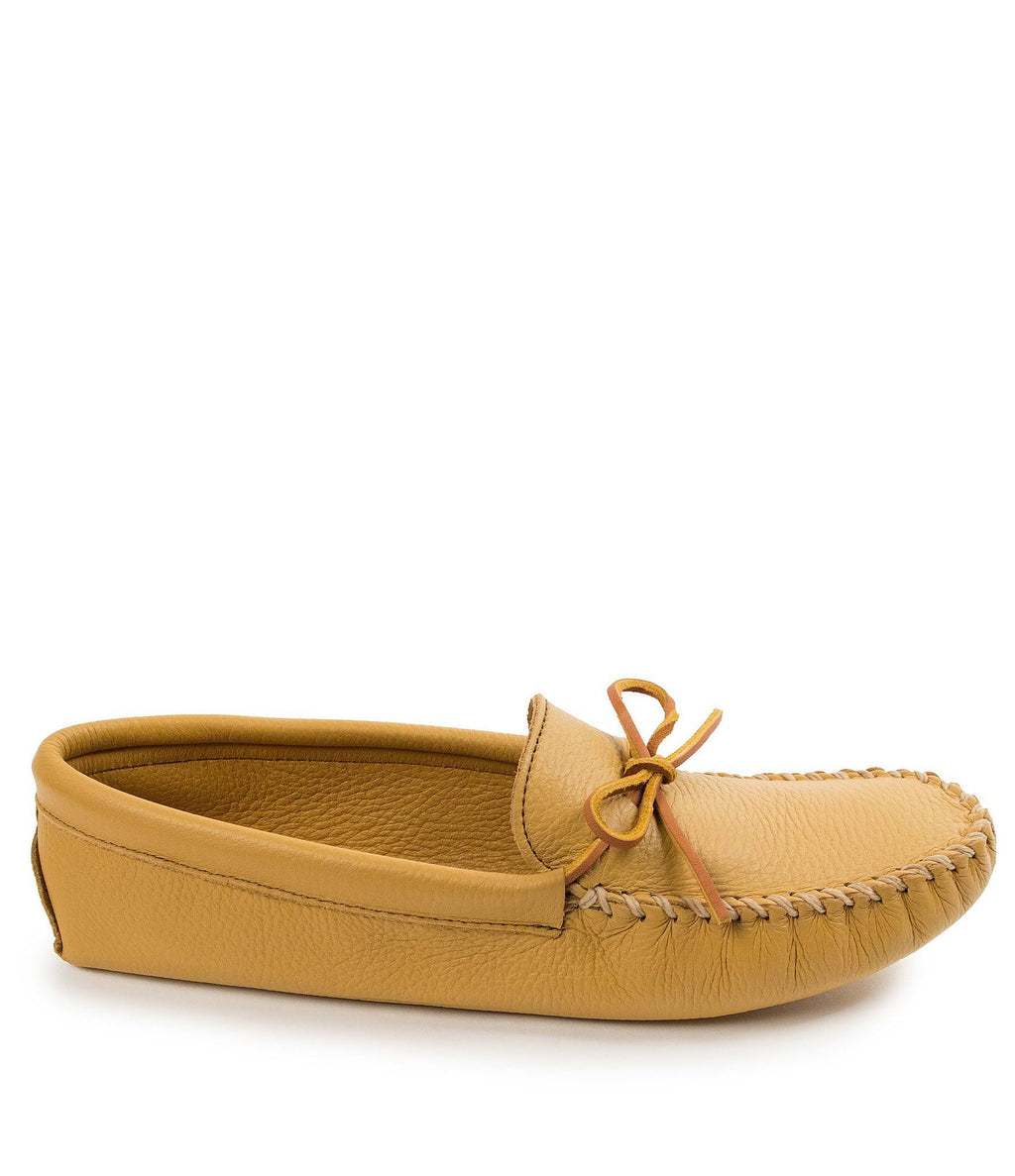 Black Double Deerskin Softsole Men&s Shoes B44938