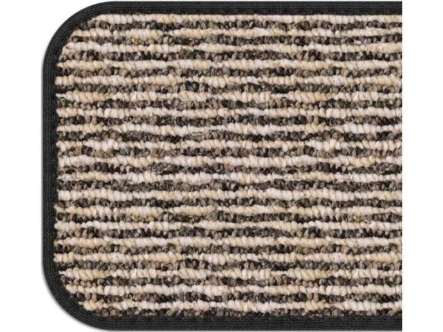Set of 12 Black Indoor Carpet Stair Treads U1605