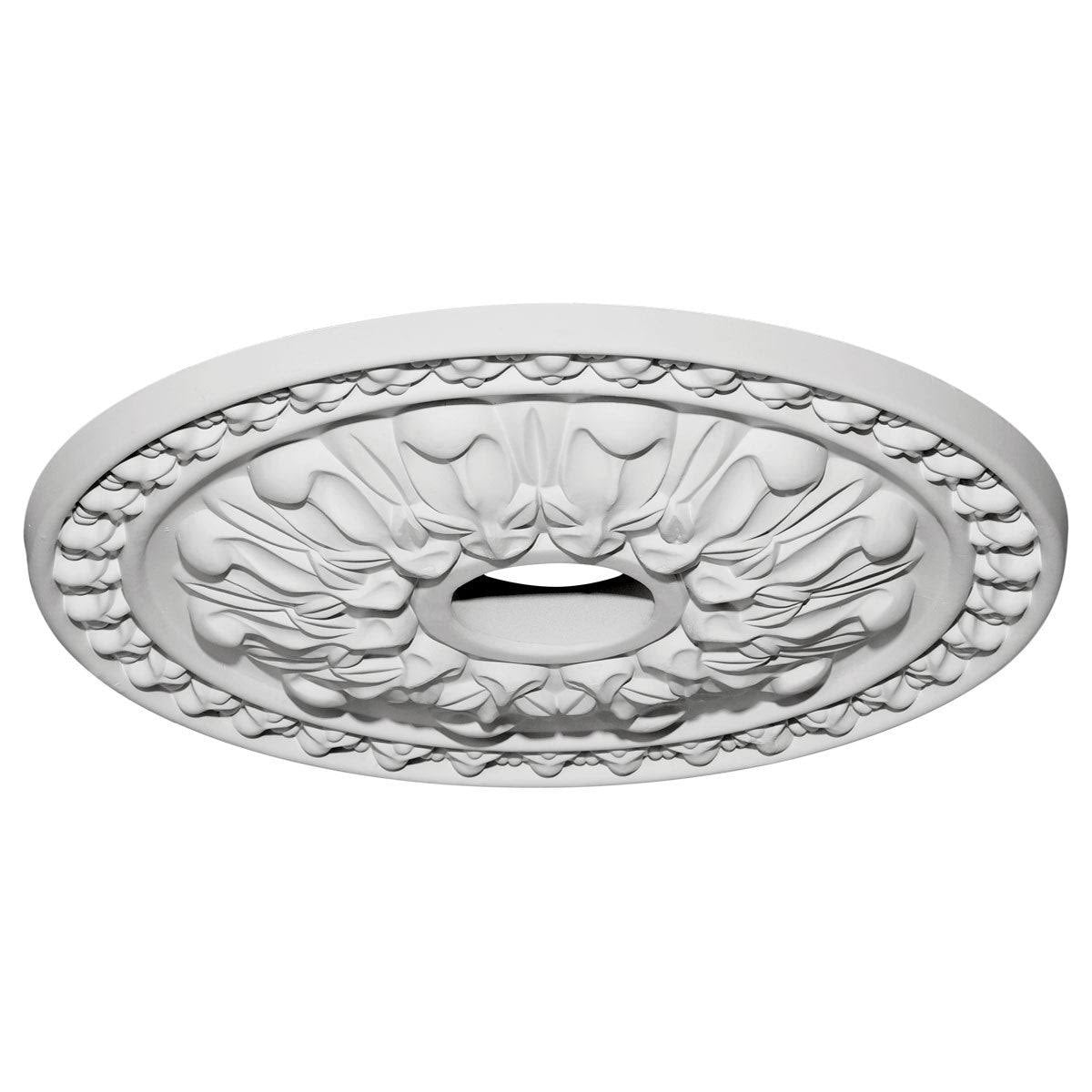 18x22OD x 3 1/2x22ID x 1 3/8x22P Hand-Painted Ceiling Medallion A43290