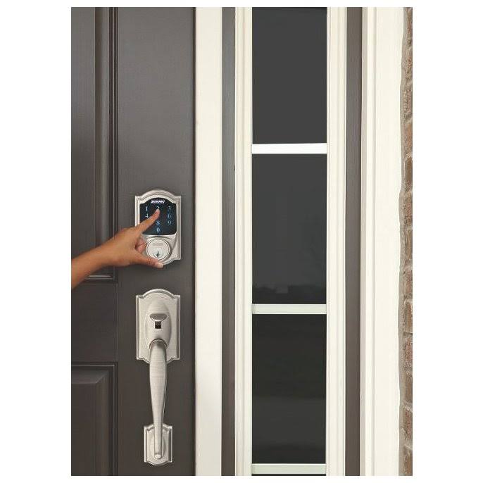 Camelot Touchscreen Deadbolt, Satin Nickel U72194