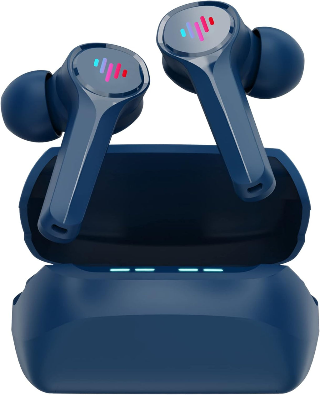 Purple Gaming Wireless Earbuds with Charging Case F800