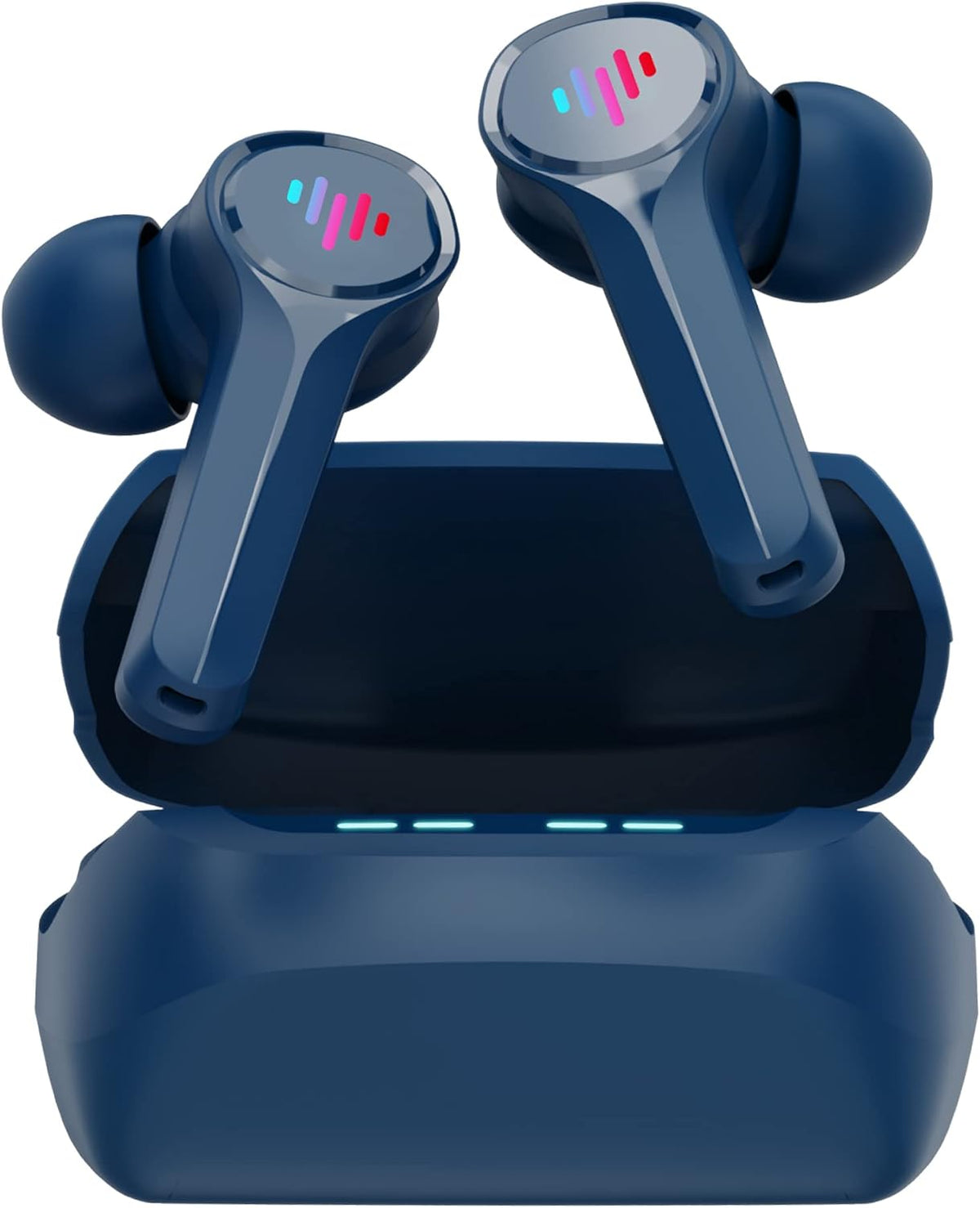 Purple Gaming Wireless Earbuds with Charging Case F800