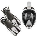 White Duo Travel Ready Mask and Fins Set M59002