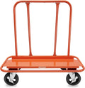 Heavy Duty Drywall Sheet Cart with 4 Swivel Wheels - Orange S845