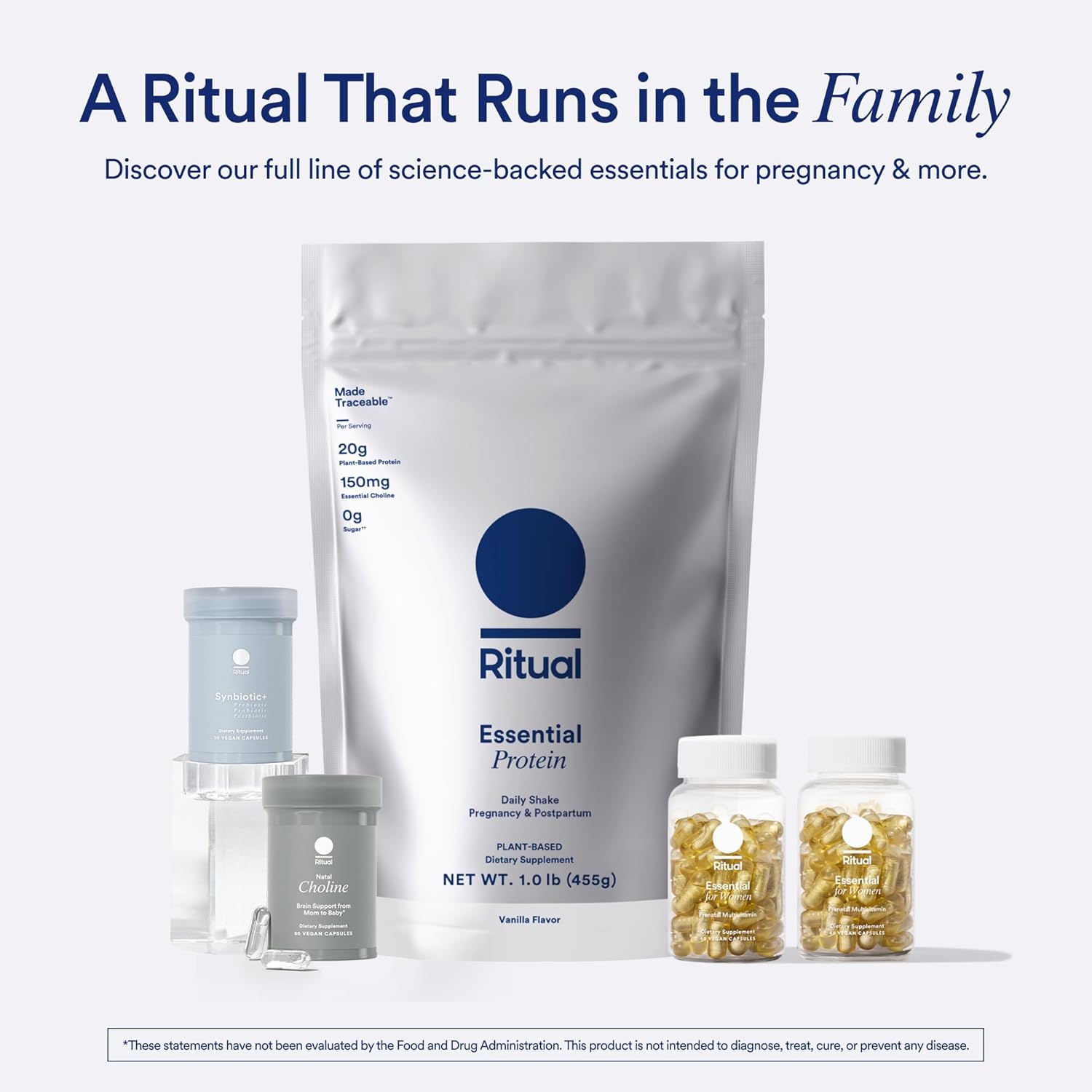 Postnatal Multivitamin and Protein Duo with Organic Vanilla Protein Powder 20g R65471