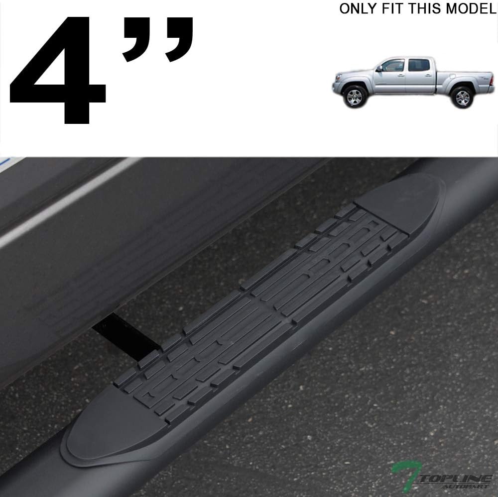 Oval Matte Black Side Step Nerf Bars Rail Running Boards D13361