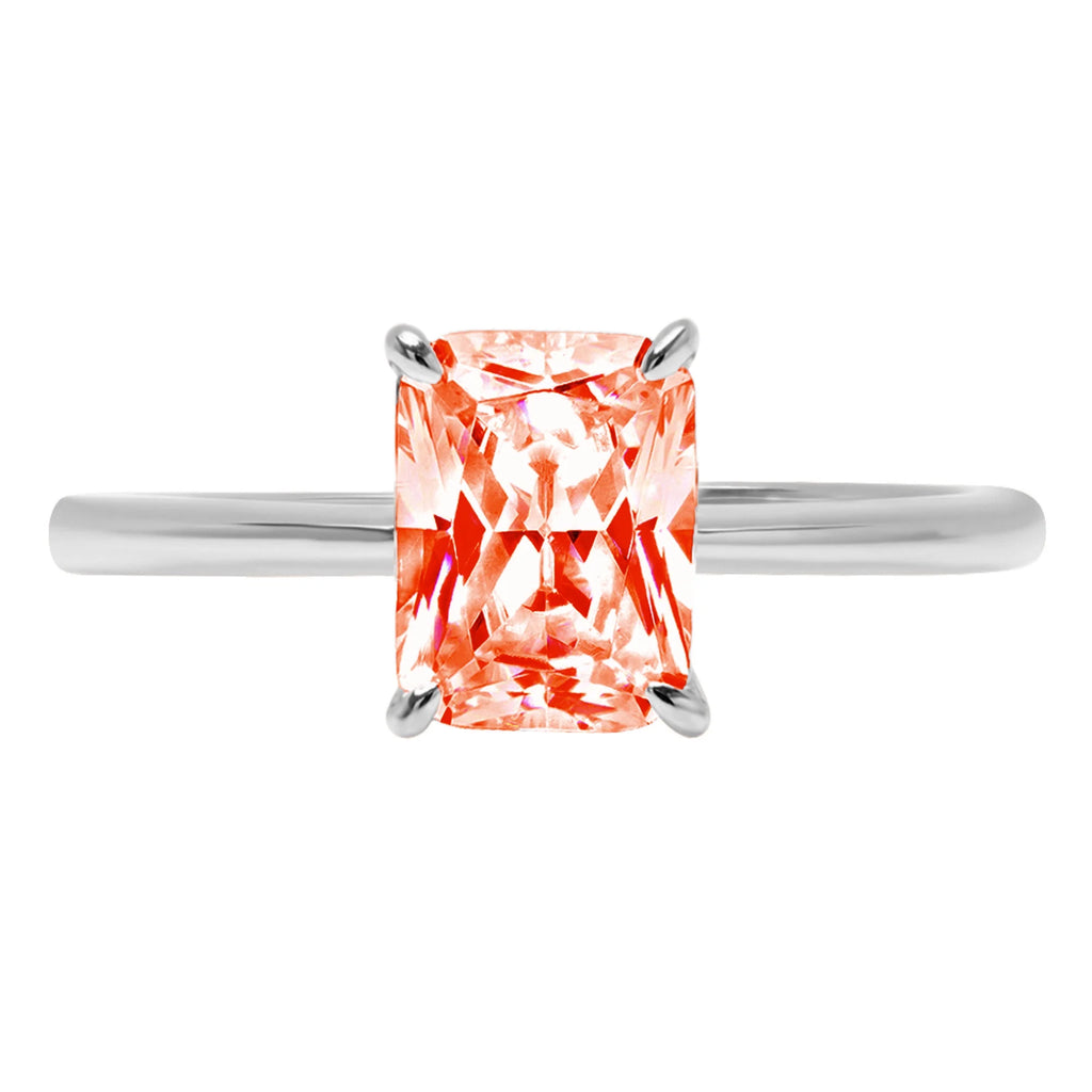 18K White Gold Solitaire Ring C377937