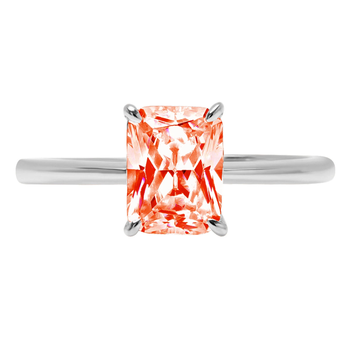 18K White Gold Solitaire Ring C377937