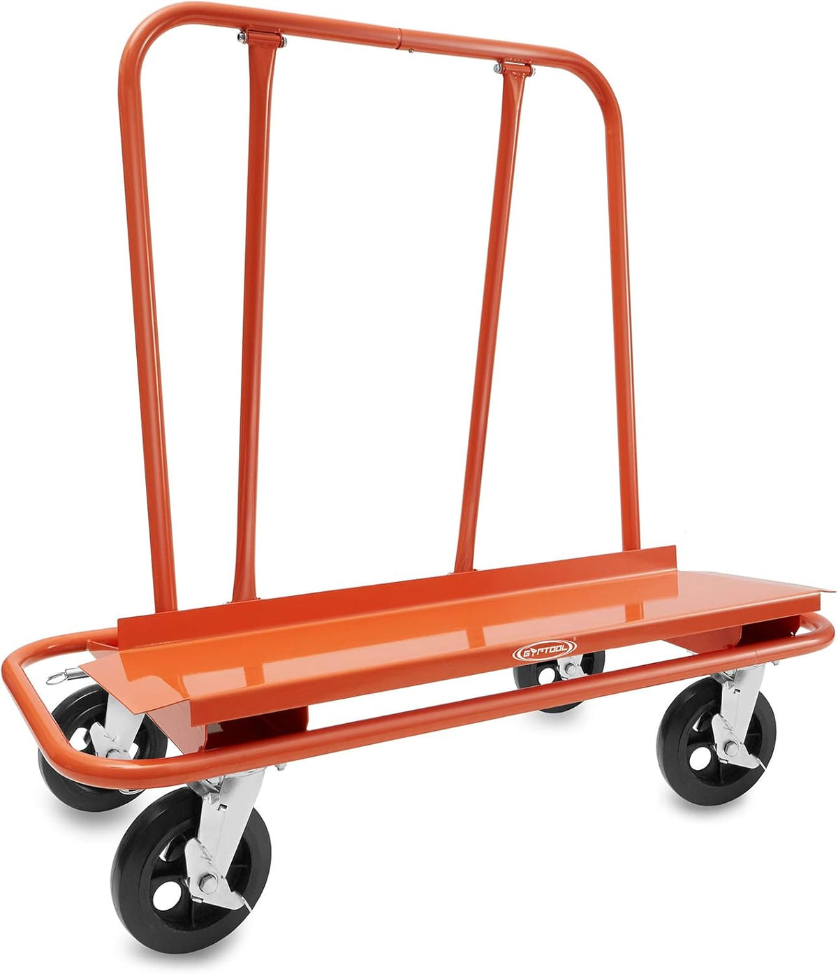 Heavy Duty Drywall Sheet Cart with 4 Swivel Wheels - Orange S845