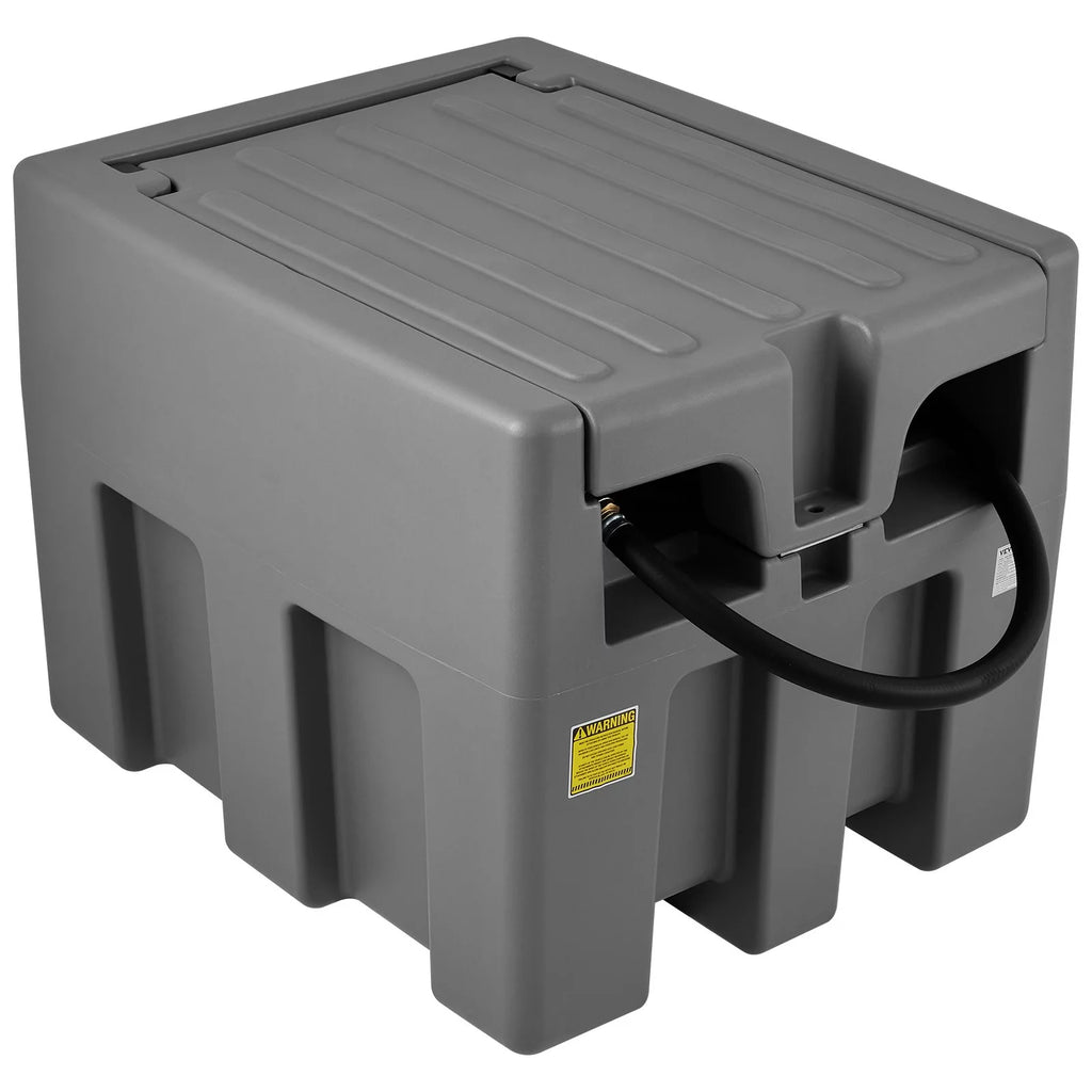 58 Gallon 10 GPM Diesel Fuel Tank with 12V Electric Transfer Pump and 13.1ft Rubber Hose R540