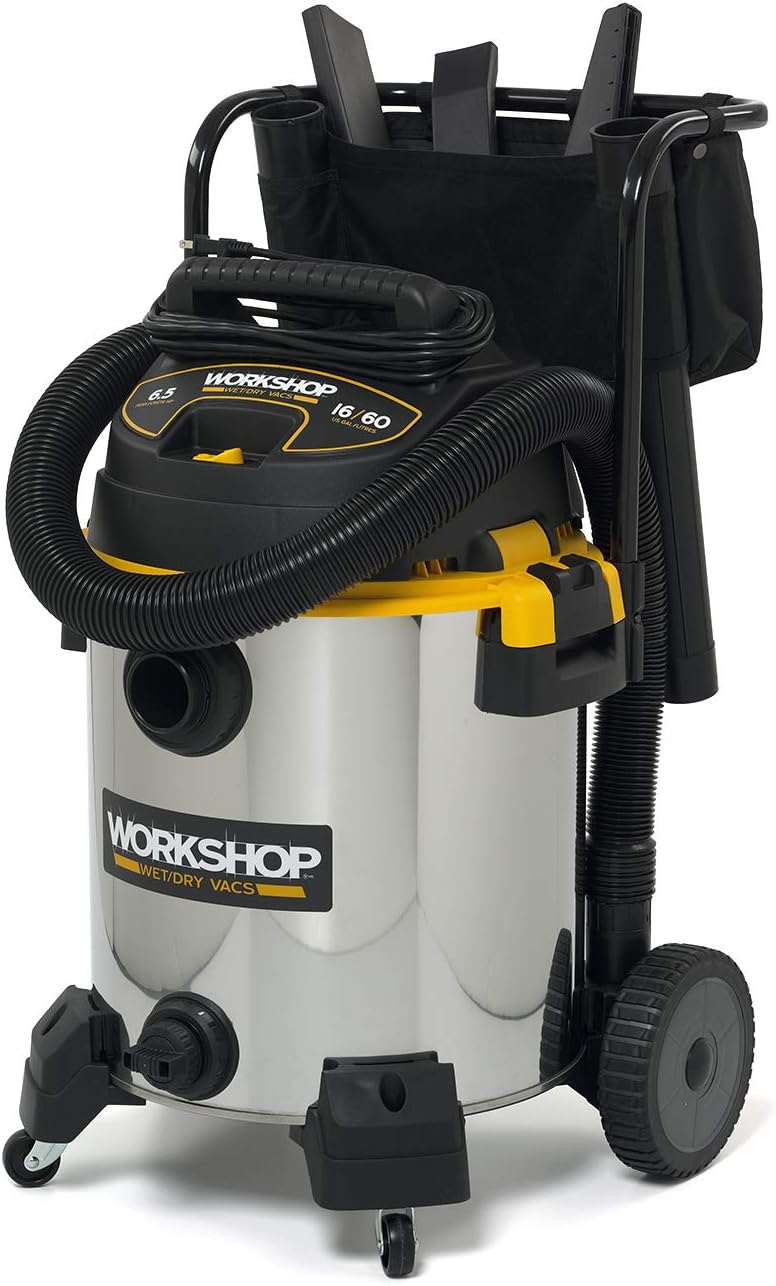 16-Gallon Stainless Steel Wet/Dry Vacuum Cleaner O21153