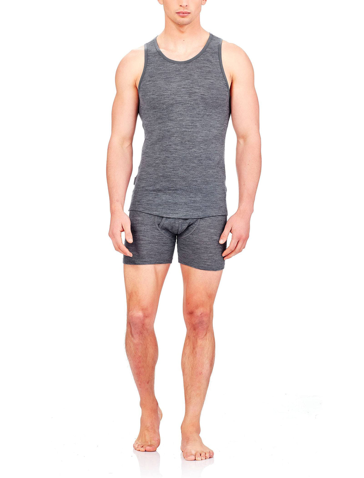 Men's Anatomica Rib Tank Gritstone Heather Z150