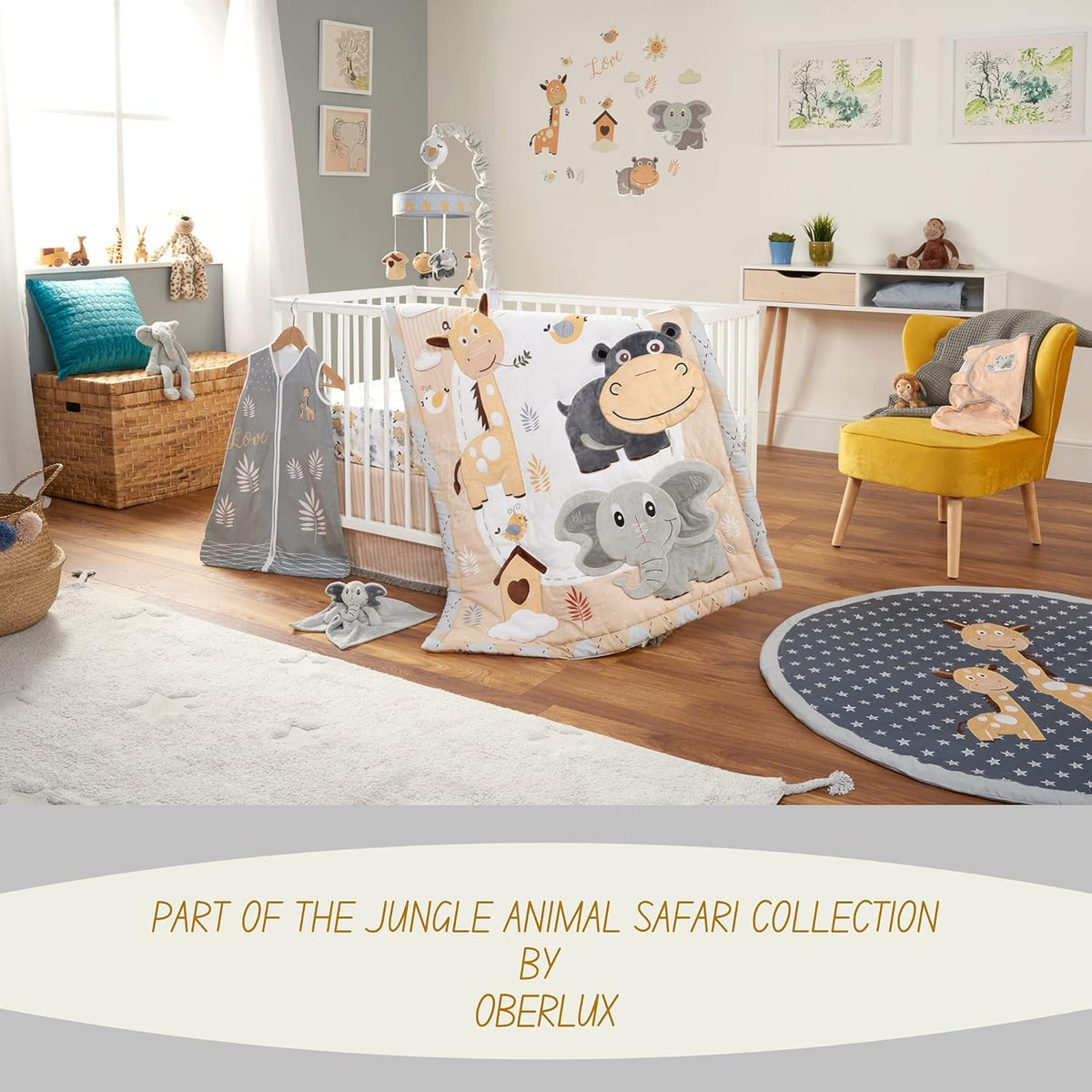 Jungle Animal Safari Theme Baby Crib Mobile B33800