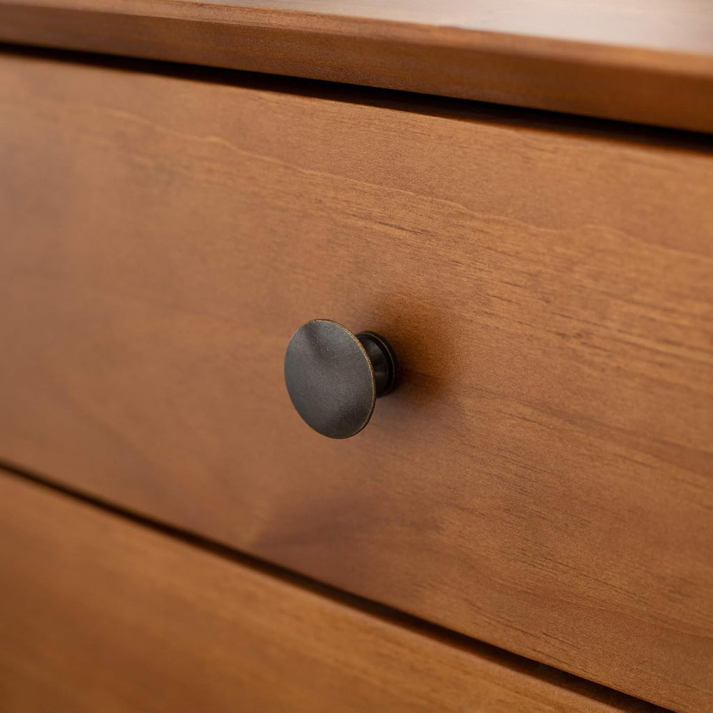 2 Drawer Solid Wood Nightstand Caramel O692