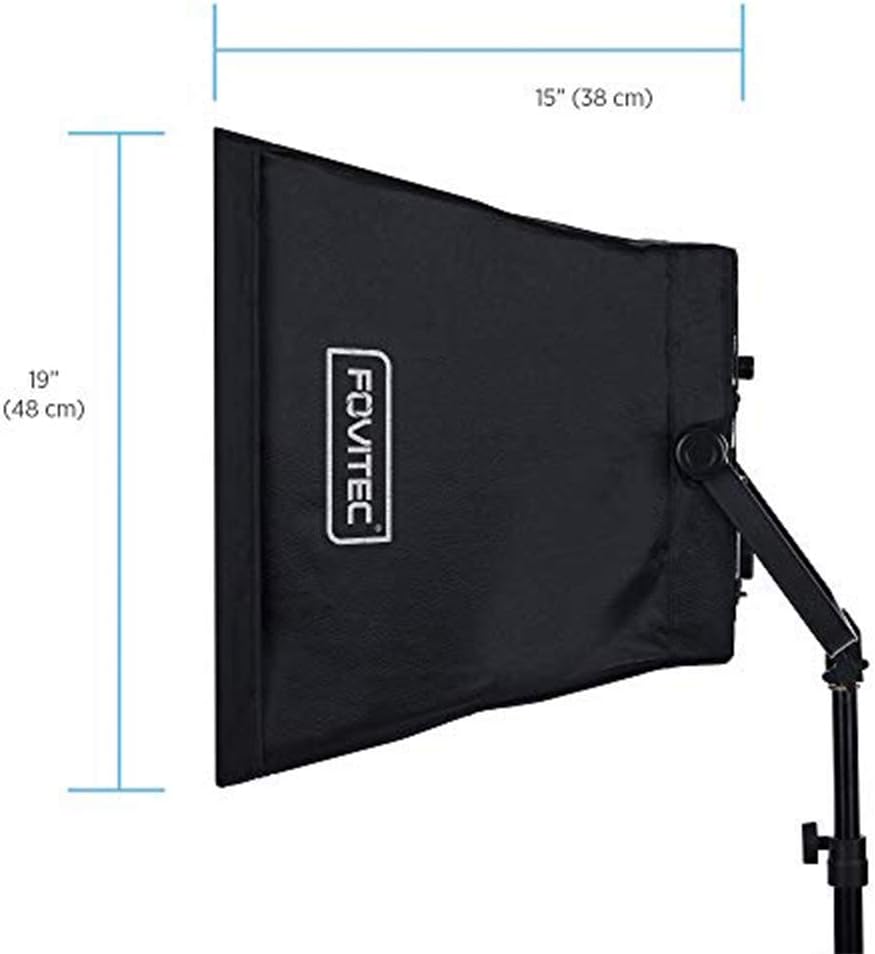 19" Square Softbox with Removable Front Diffuser and Carrying Case, Pack of 2 Q758